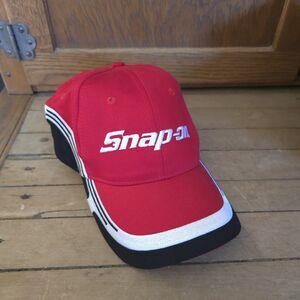 Snap-on Tools Strap Back Trucker Hat Cap K-Products Embroidered Logo Red Black